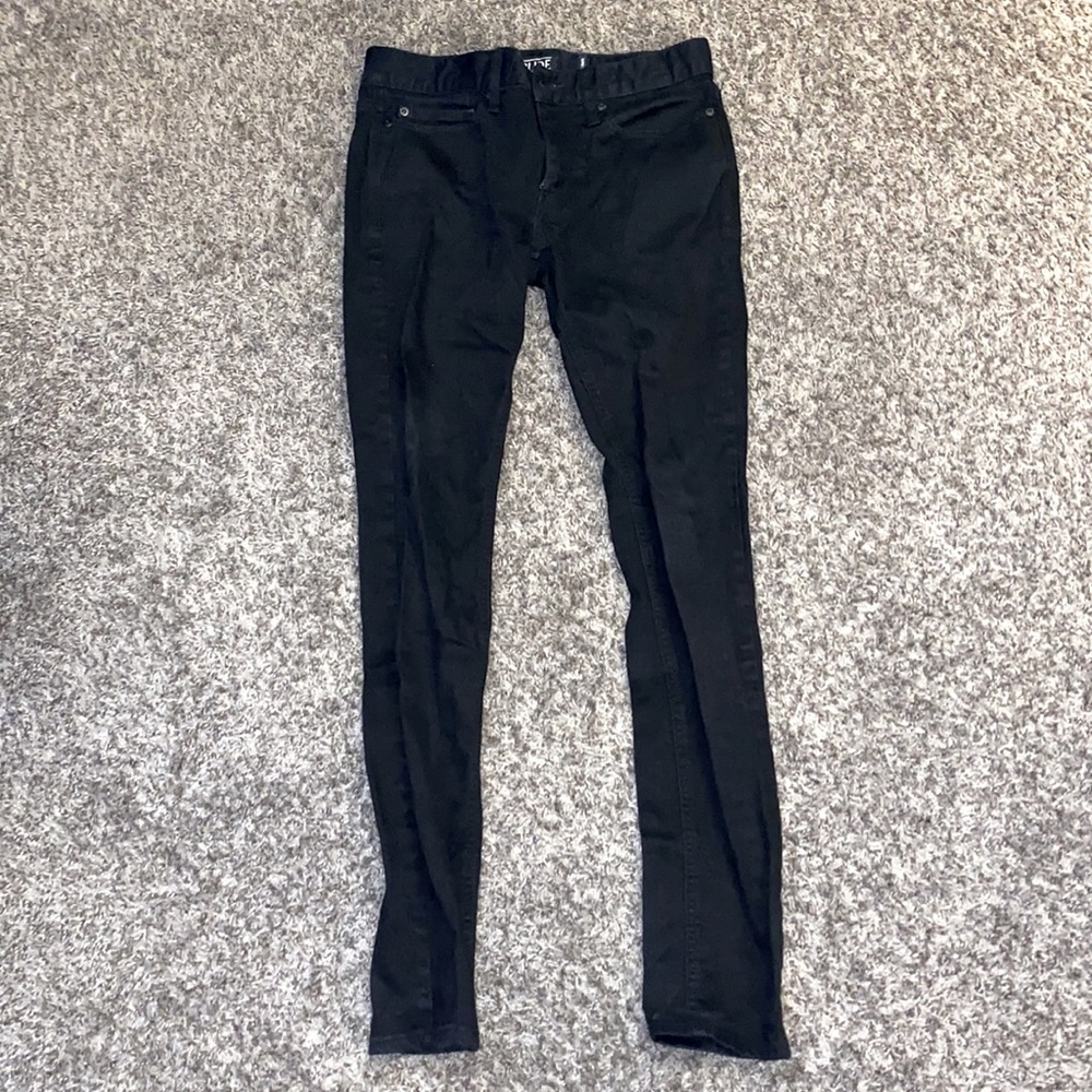 RUDE Black Skinny Jeans